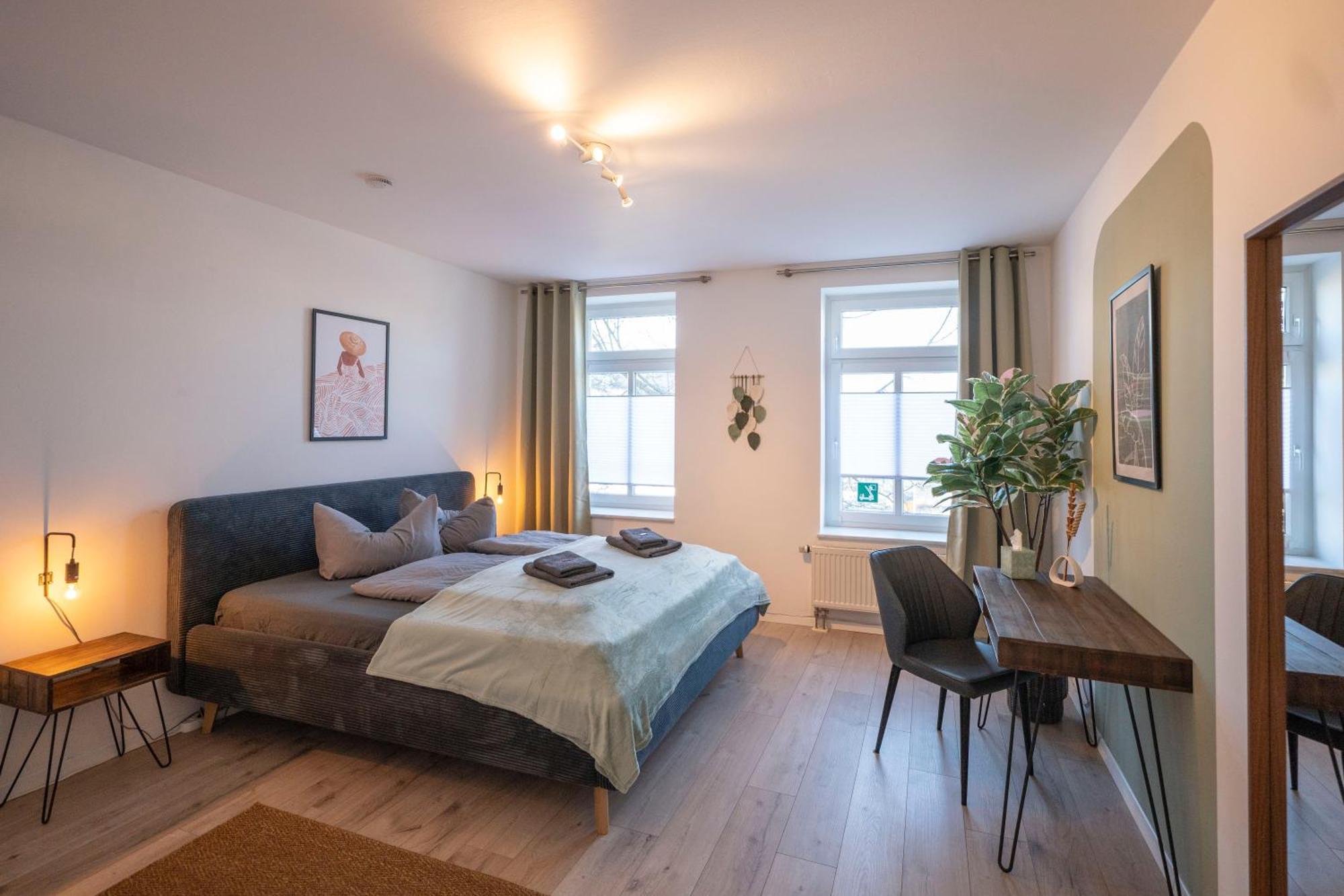 Boho-Suite - Sauna, Netflix, Nespresso, Zentral, Messe ケムニッツ エクステリア 写真